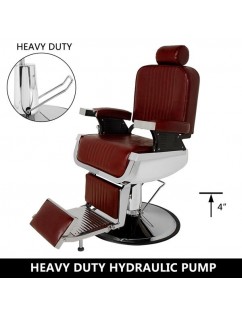 All Purpose Recline Hydraulic Barber Chair Heavy Duty Salon Spa Beauty Equipment Burgundy